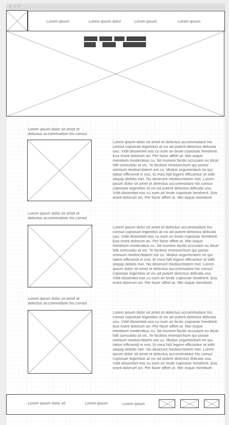 rivers page wireframe